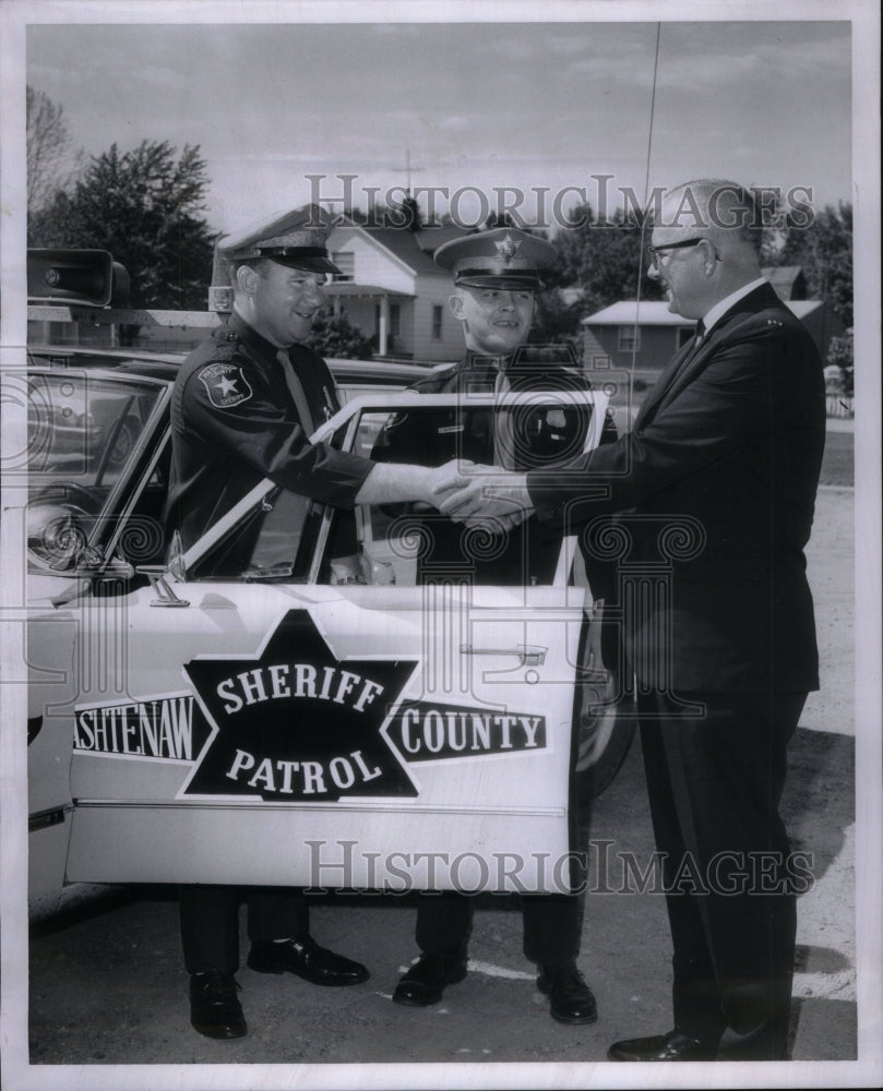 1966 Press Photo Leonard George Sheriff Patrol - Historic Images