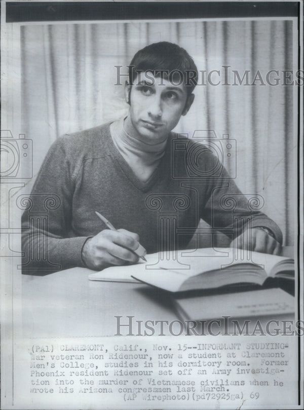 1969 War Veteran Ron Ridenour Claremont - Historic Images