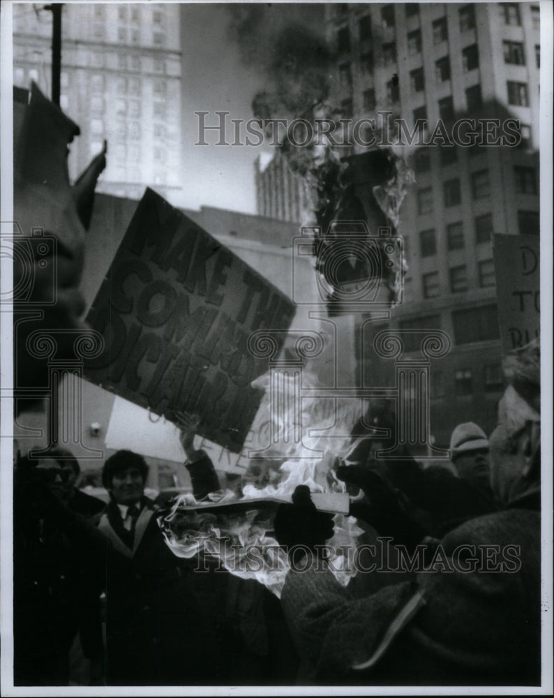 1989 Press Photo Romanian Orthodox Archdiocese Rally - RRU56005 - Historic Images