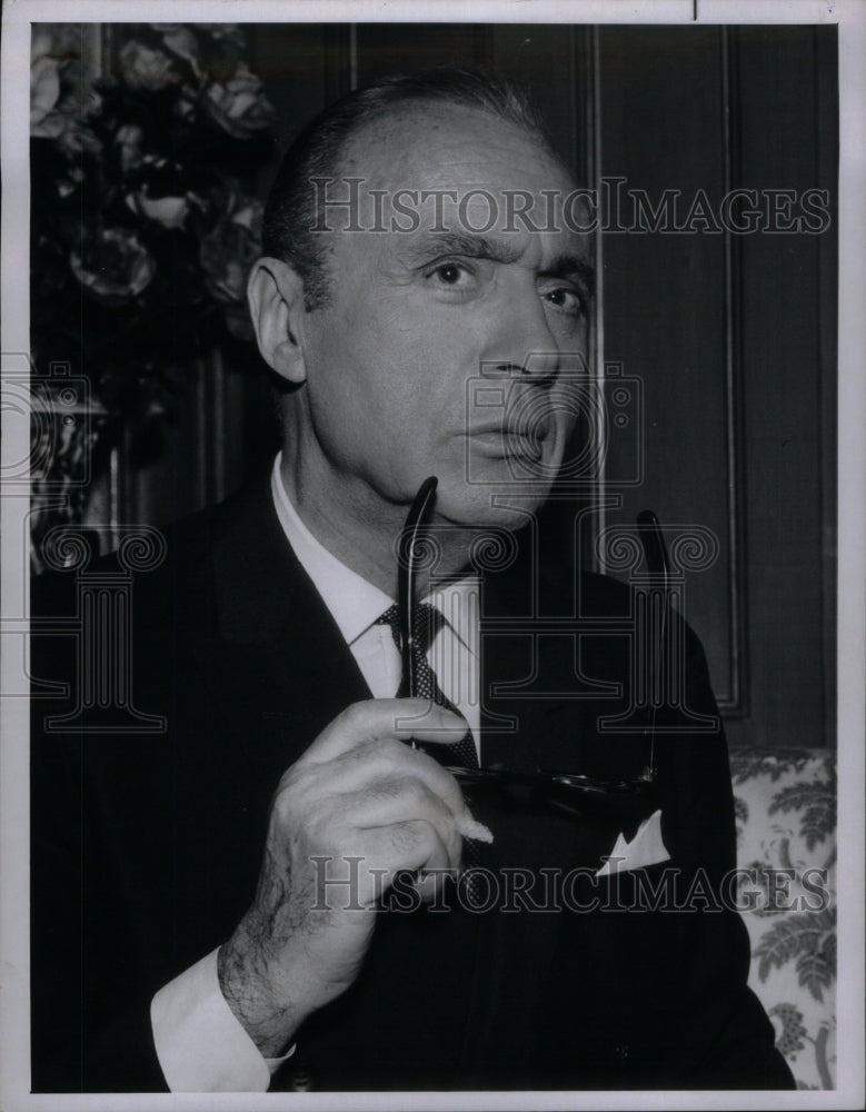 1967 Press Photo French Actor Charles Boyer - RRU56083 - Historic Images