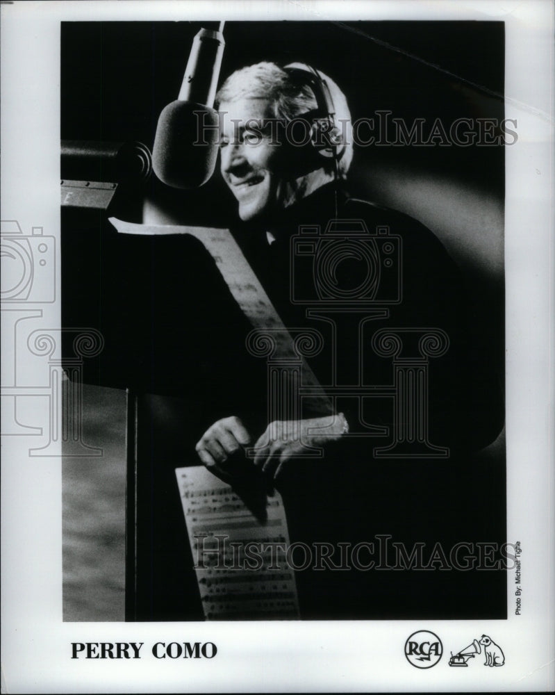 1988 Press Photo Pierino Ronald Perry American Singer - Historic Images