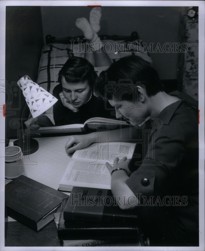 1956, Students Studying Animal Husbandry - RRU56095 - Historic Images