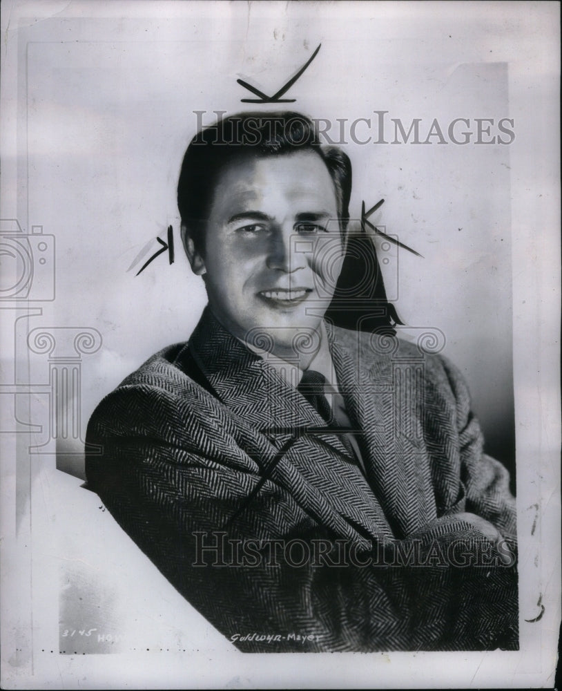 1950 Press Photo Howard Keel actor singer starred film - Historic Images