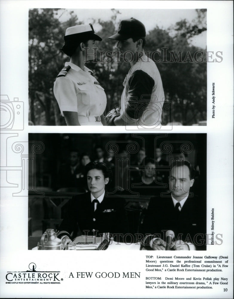 1993 Press Photo Demi Moore Kevin Pollak Good Men Few - RRU56439 - Historic Images