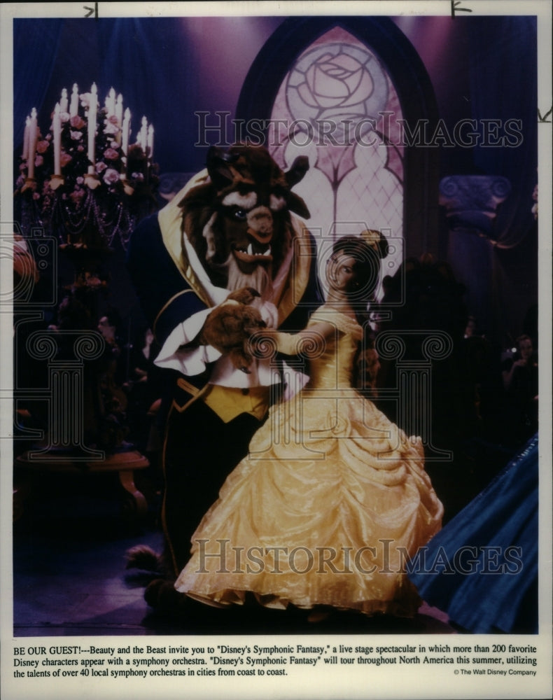 1993 Press Photo Beauty Beast Fairy Tale Orchestra - Historic Images