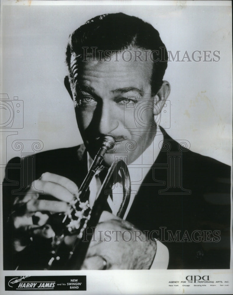 1985 Press Photo New Swinging Band Musician Harry James - Historic Images