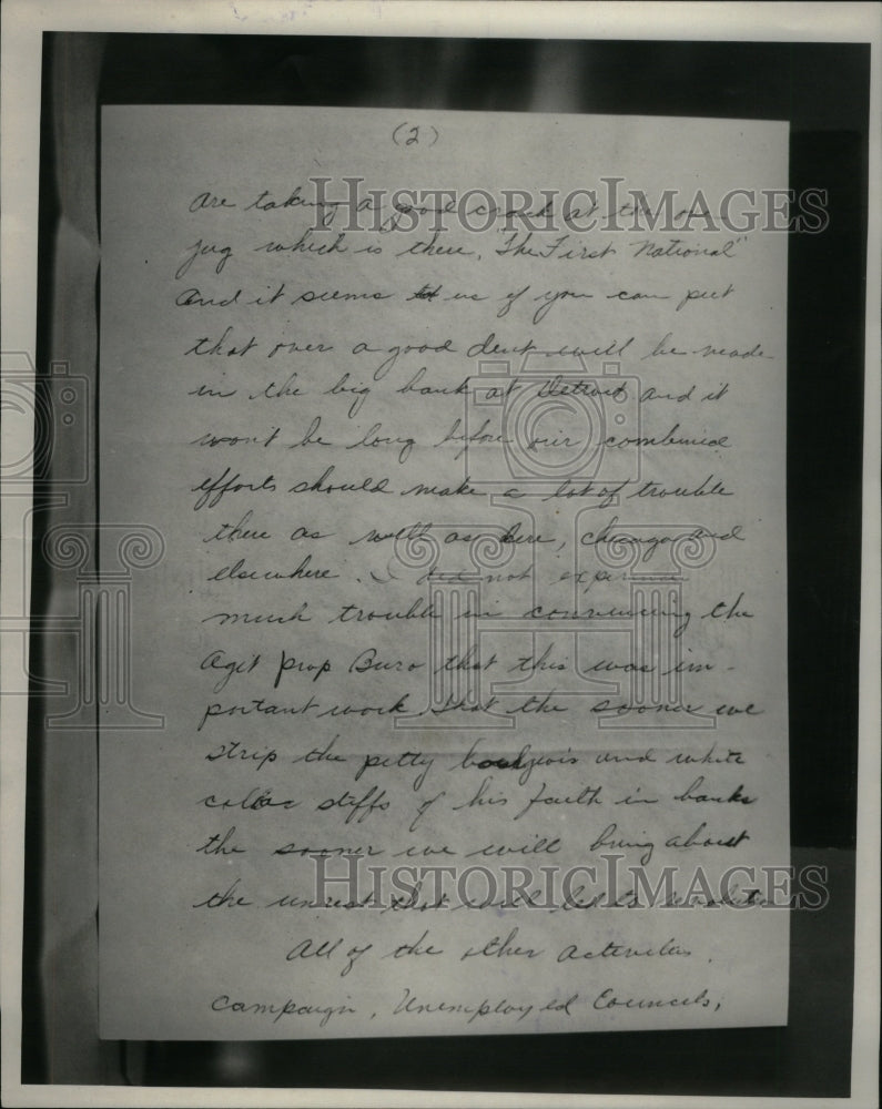 1932, Cleveland Letter Rowland Communist - RRU57037 - Historic Images