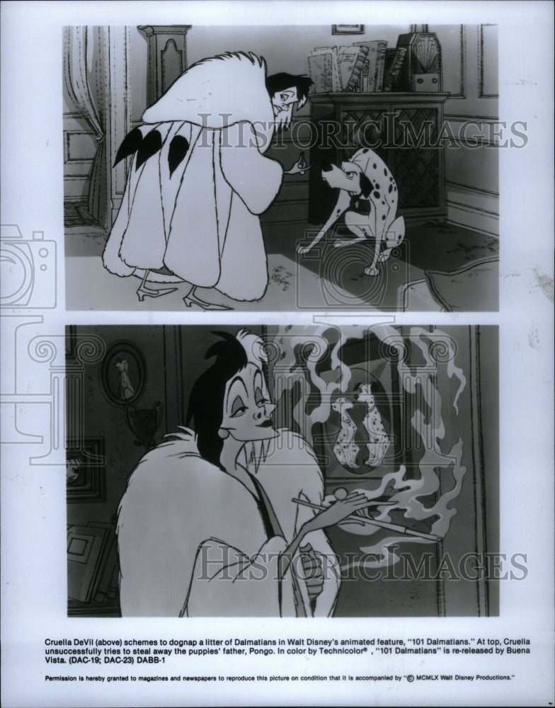 1989 Press Photo Walt Disney Animated 101 Dalmations - RRU57665 - Historic Images