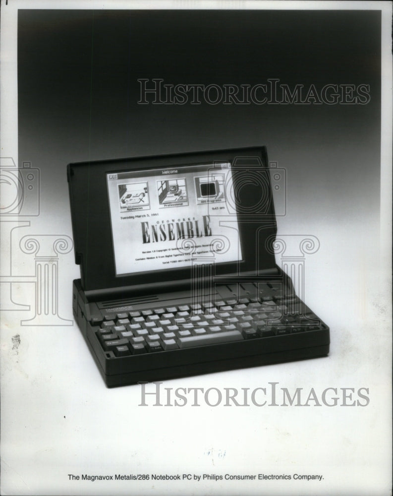 1991, Portable Computer Metalis 286 - RRU58289 - Historic Images