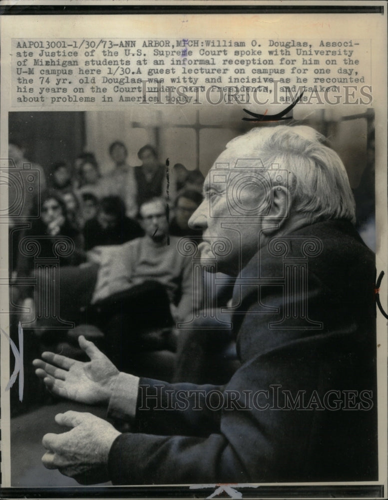 1973, William O. Douglas/US Supreme Court - RRU58307 - Historic Images