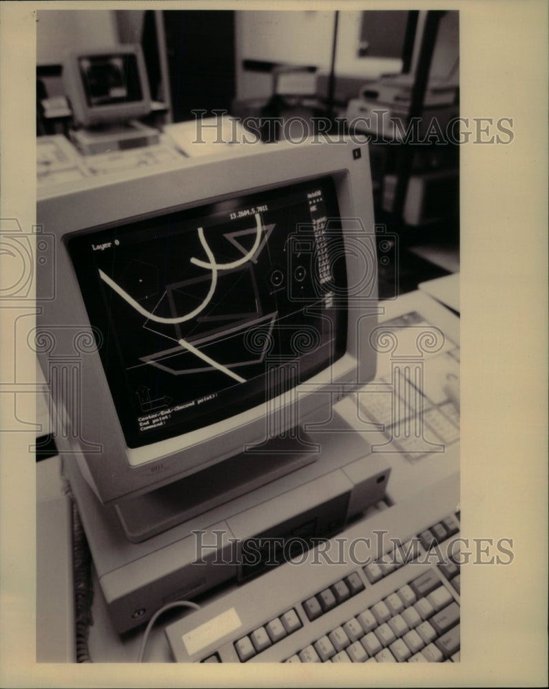 Press Photo CAD/CAM Computer System - RRU58345 - Historic Images