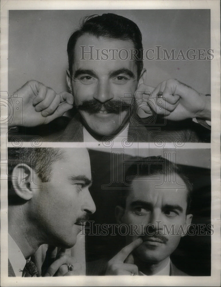 1937 Press Photo William Taussig/Broker/Mustache - Historic Images