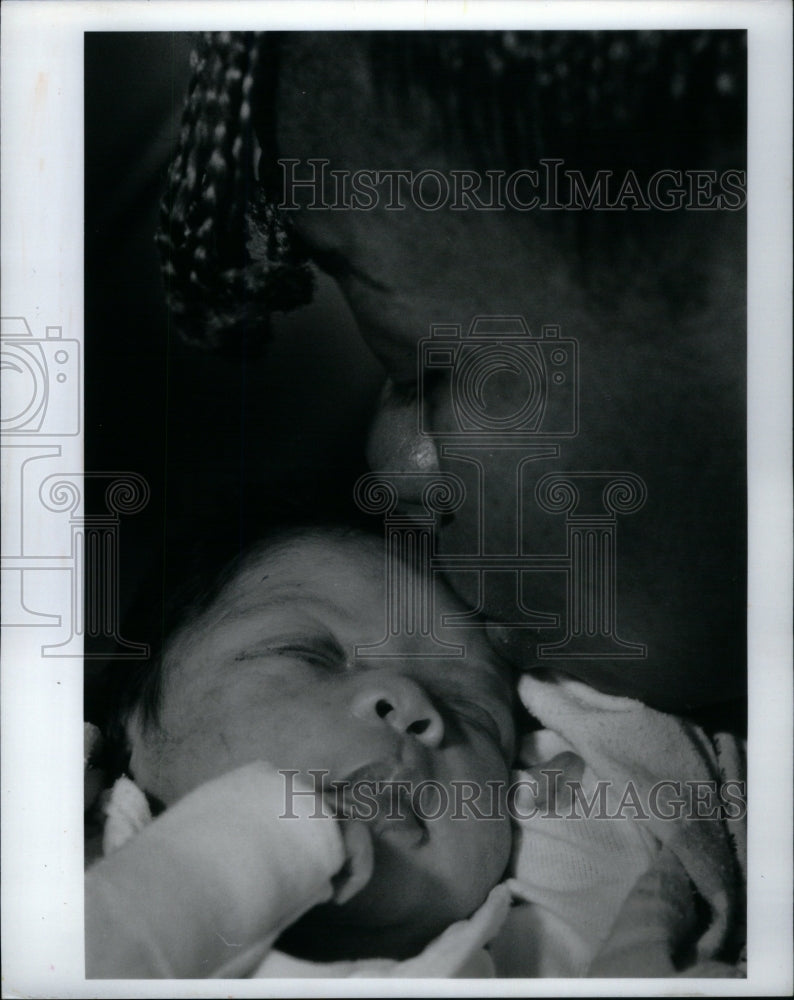 1992 Mother Woman Baby - Historic Images