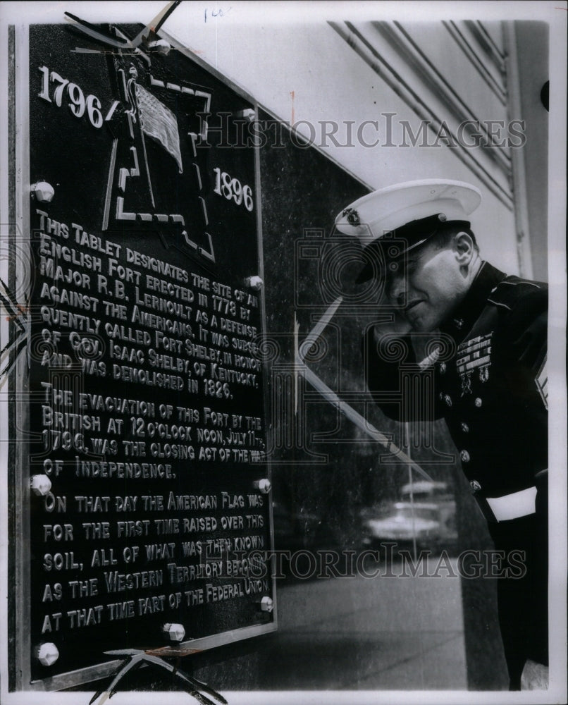 1965 Press Photo Fort Lernoult Military Fort Michigan - Historic Images