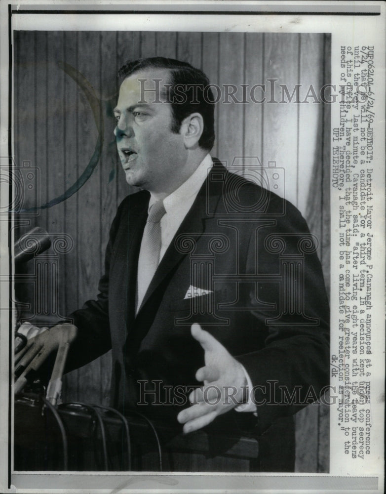 1969, Detroit Mayor Jerome Cananagh Candiate - RRU58761 - Historic Images