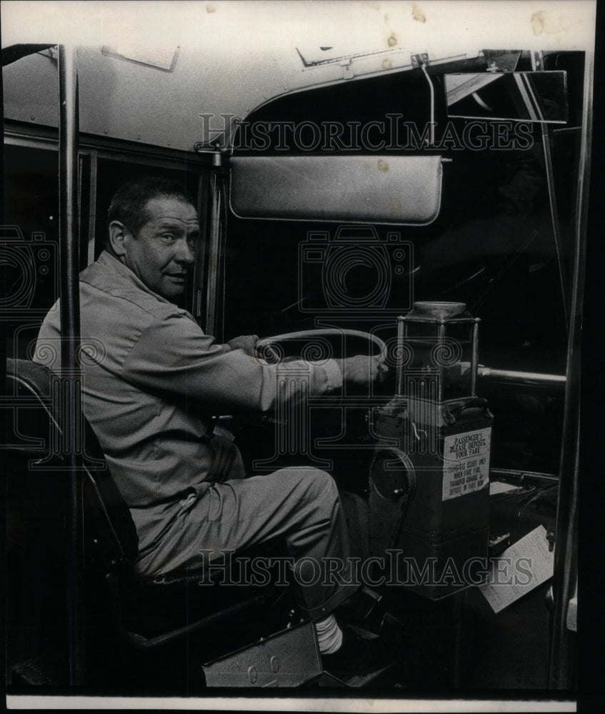 1972 Evanston Bus Company Driver Chicago  - Historic Images