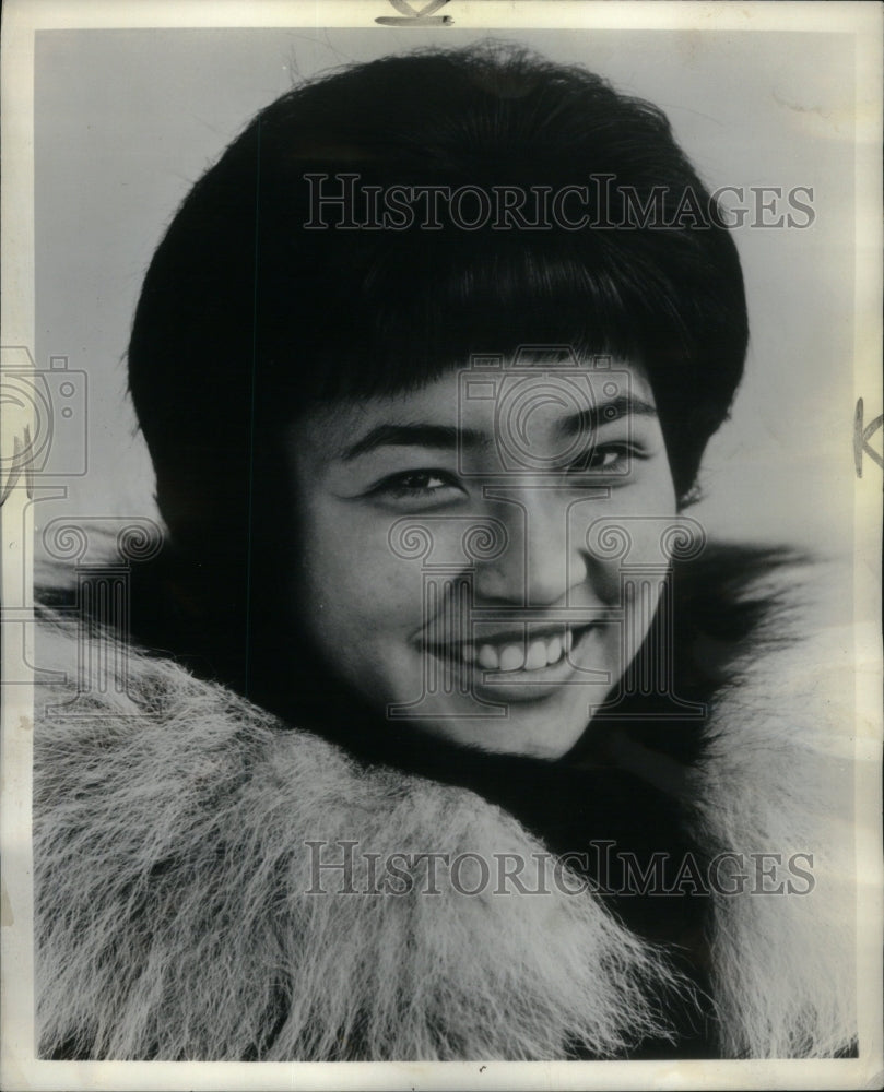 1963 Press Photo Eskimo miss await smile Alaska Arctic - RRU58859 - Historic Images