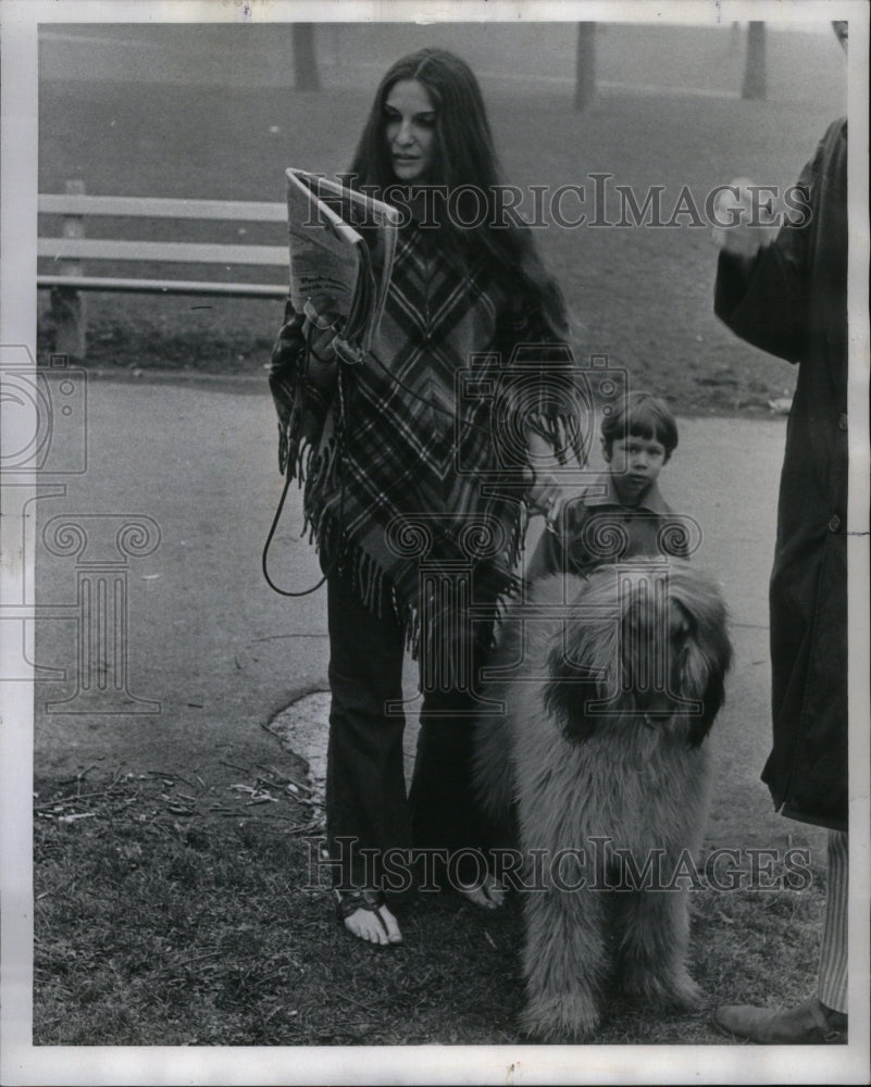 1970 Press Photo Mrs Rosemary Sprenger City Parks Dog - RRU58875 - Historic Images