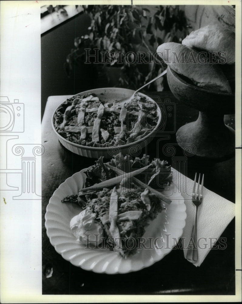 1984 Press Photo Farmers pie made by Cynthia Warren - Historic Images
