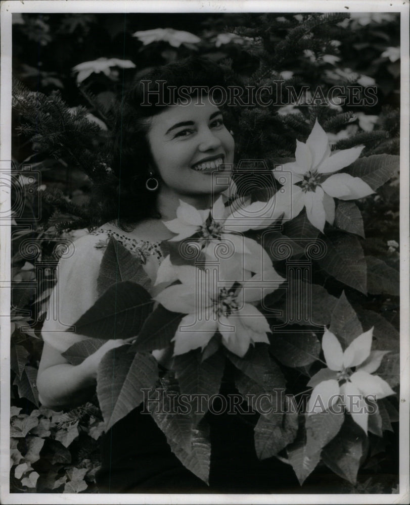 1958, Chicago Christmas Flower Show Model - RRU59129 - Historic Images