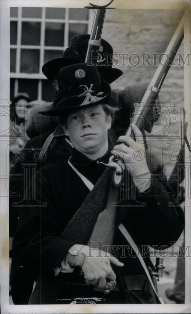 1973 Young Soldier Civil War Day Wayne - Historic Images
