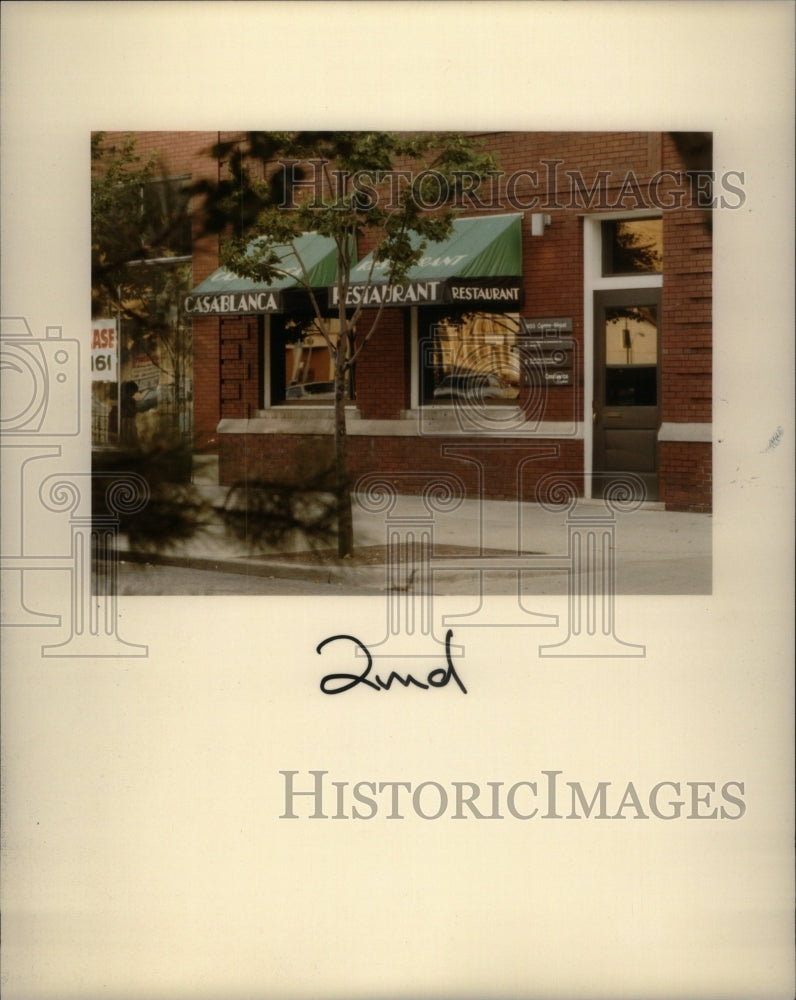 1983 Press Photo Casablanca restaurant Food Detrioit - RRU60163 - Historic Images