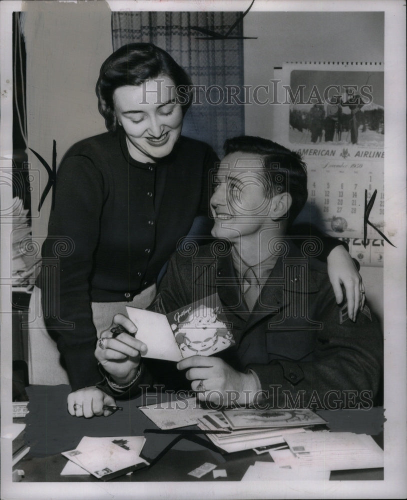 1950 Press Photo Paul and Barbara Clapper - Historic Images