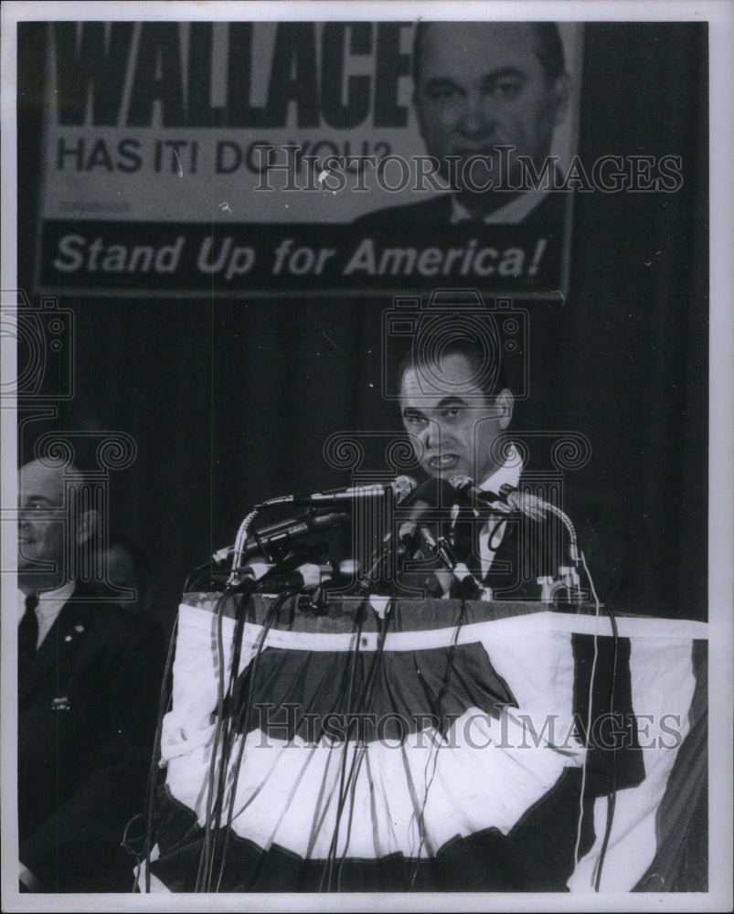 1968 Press Photo George Corley Wallace Governor Alabama - Historic Images