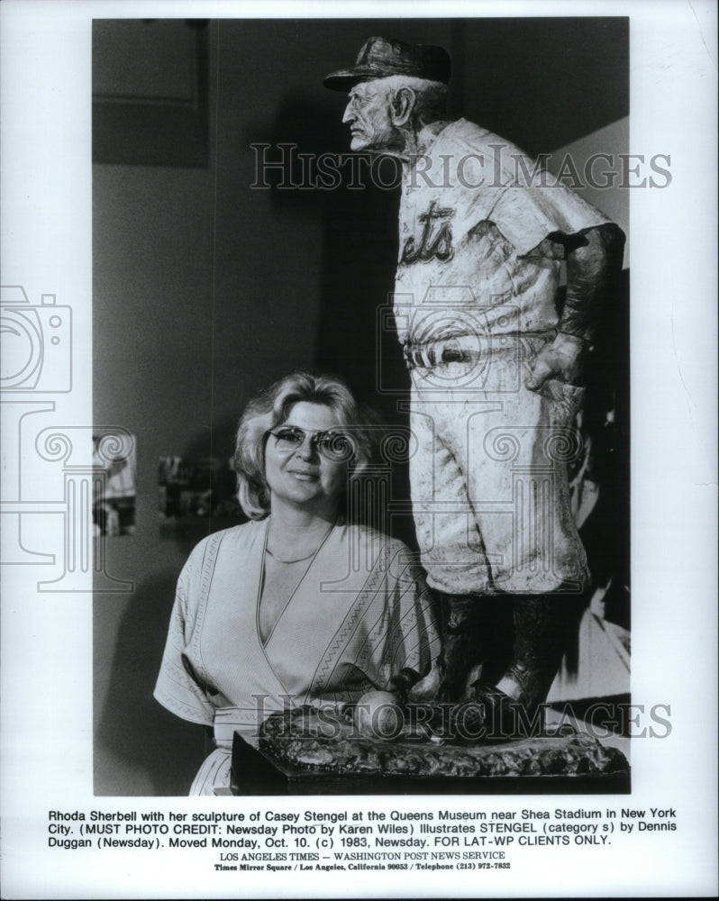 1983, Casey Stengel Rhoda Sherbell New York - RRU60625 - Historic Images