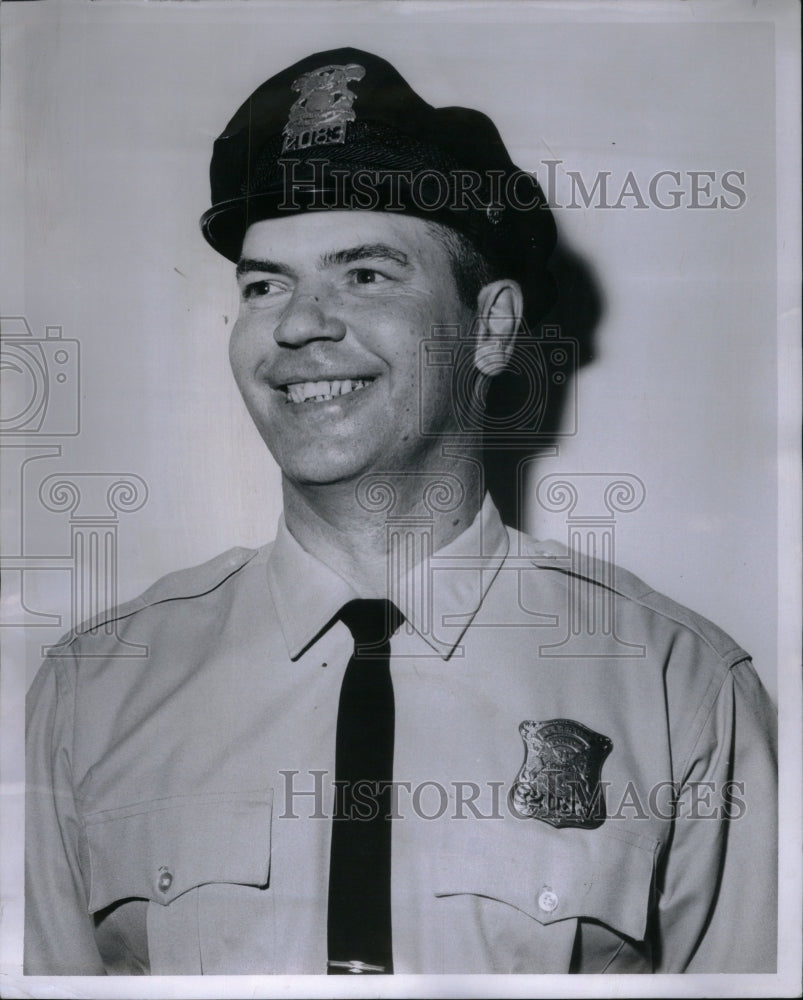 1965 Press Photo Joseph Shearrer Police man month - Historic Images