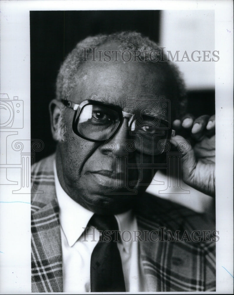 1985 Press Photo Horace Sheffield president Black - Historic Images