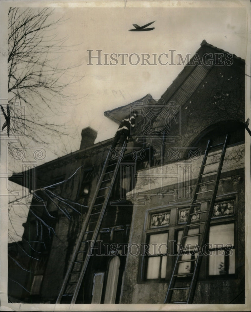 1949, Old Peoples home fire noble Sanitarium - RRU60719 - Historic Images