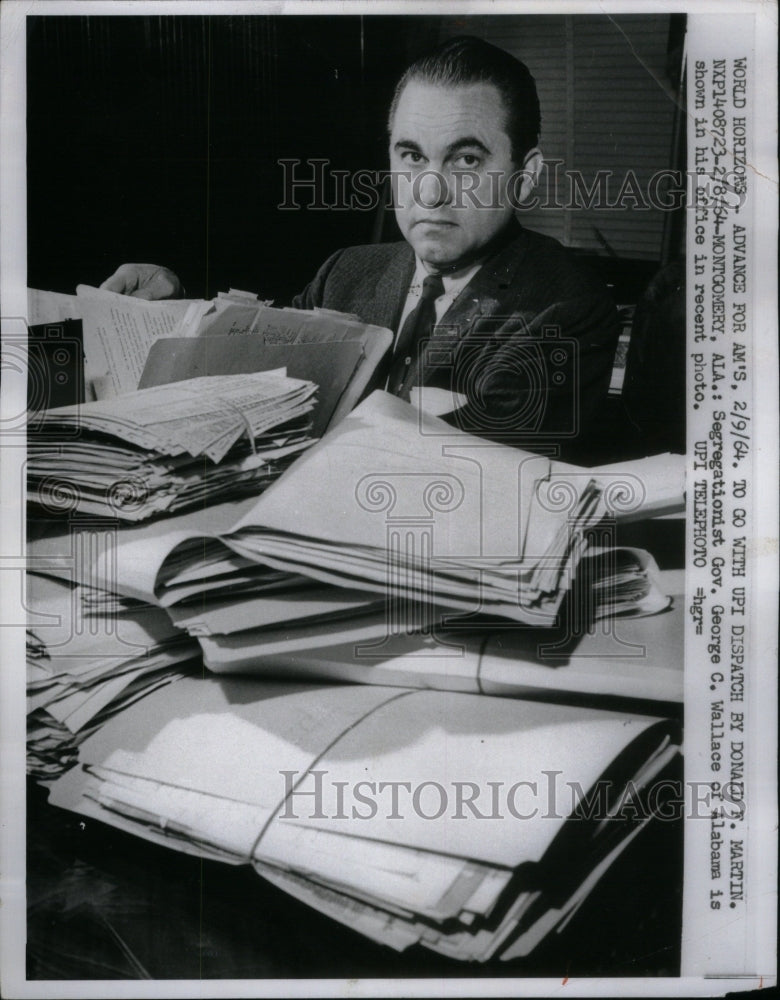 1964, Gov George C. Wallace - RRU60799 - Historic Images