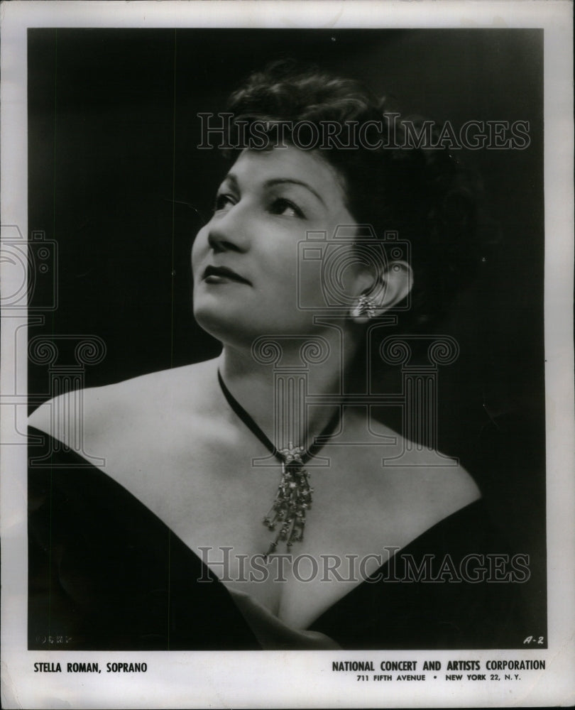 1960 Press Photo Stella Roman Soprano - RRU60831 - Historic Images