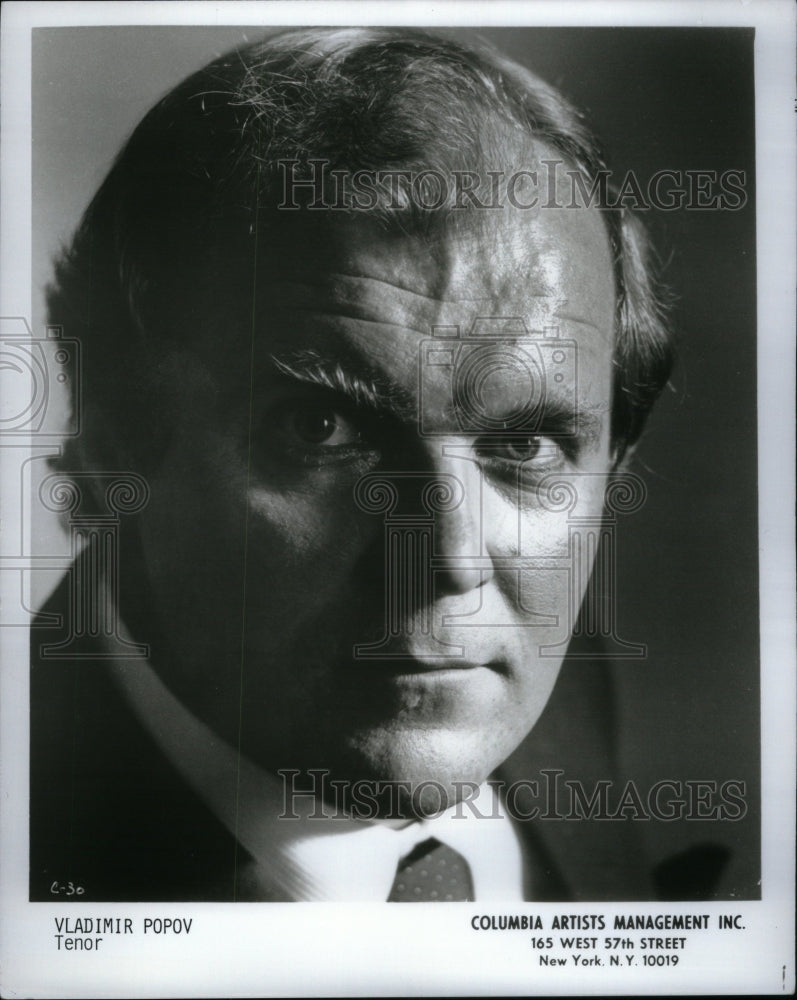 1992 Press Photo Russian Tenor Vladimar Popov Camille - Historic Images