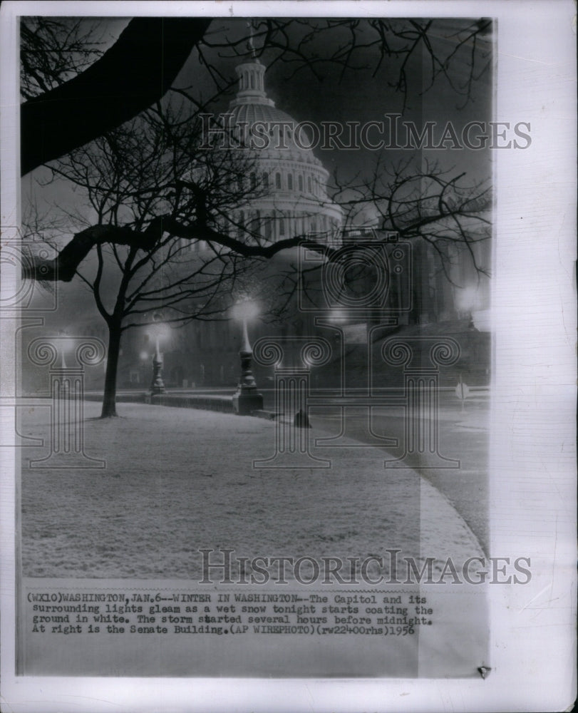 1956, Winter Washington Snow Gleam Wet Light - RRU61211 - Historic Images