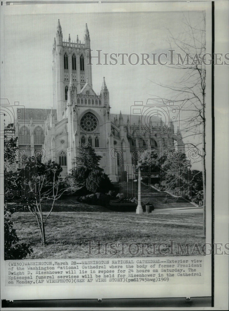 1969 Washington National Cathedral Dwight - Historic Images