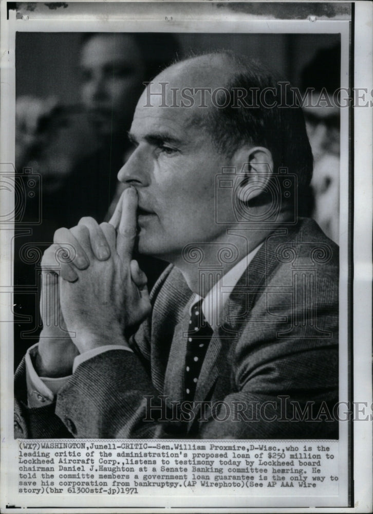 1971 Press Photo Sen. William Proxmire - RRU61319 - Historic Images