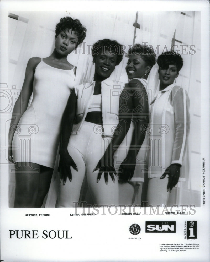 1995 Press Photo Pure Soul Heather Keitha Kristin Shawn - Historic Images