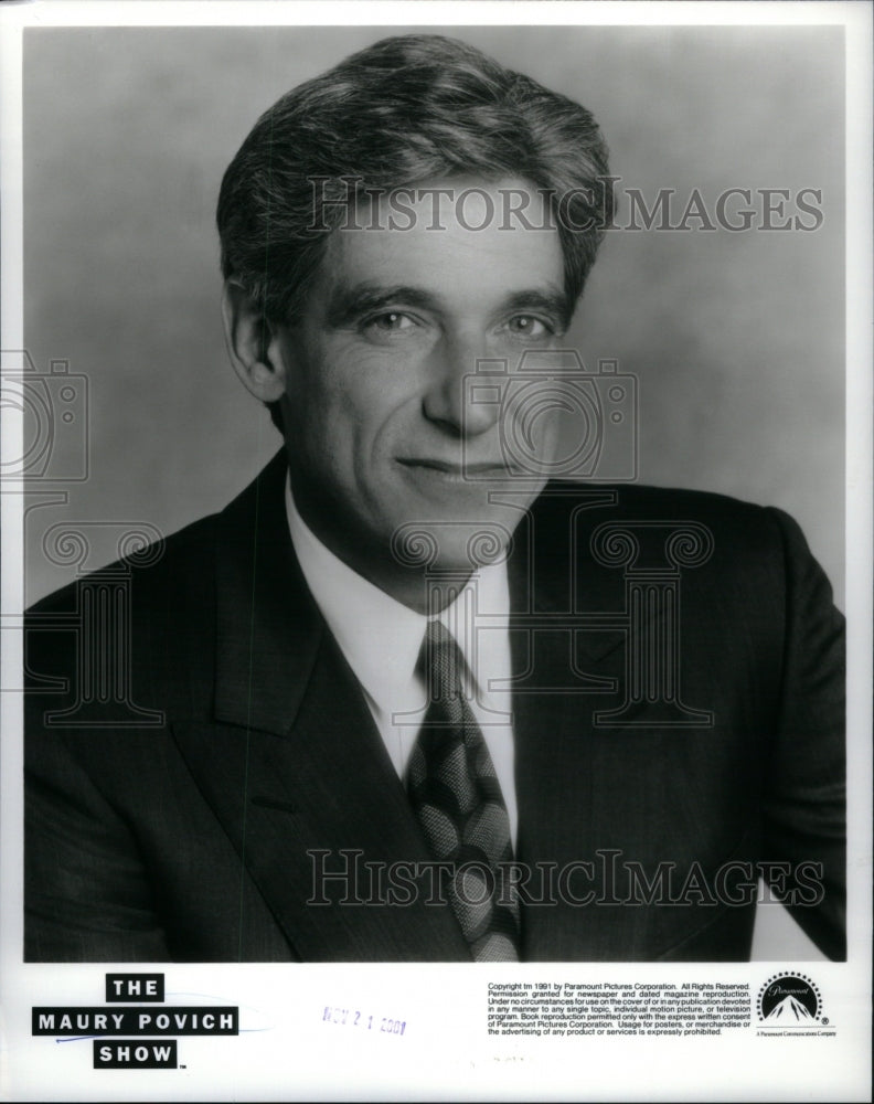 2001 Maurice Richard  Maury Povich TV Host - Historic Images