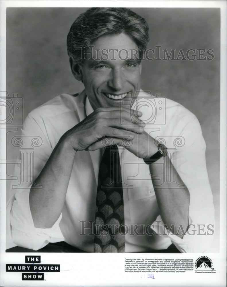 Press Photo Maury Povich Show Man - Historic Images