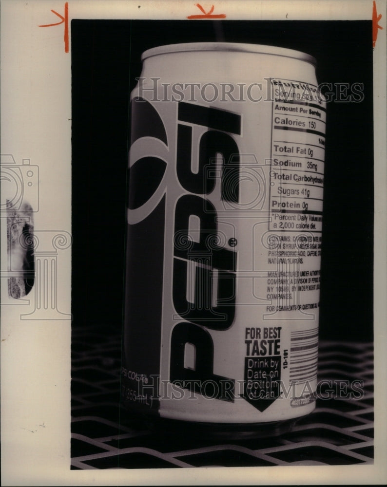 1994 Photo Shows Pepsi Cool Drink Tin-Historic Images