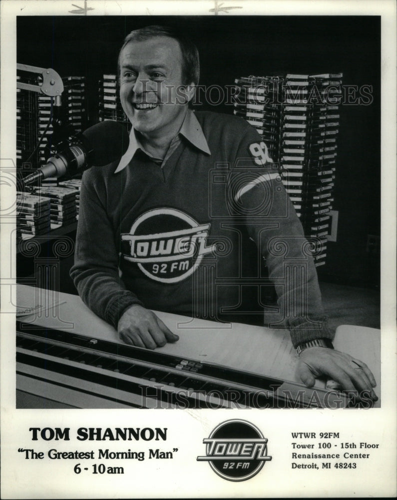 1986, Tom Shannon Disc Jockey Morning Man - RRU61943 - Historic Images