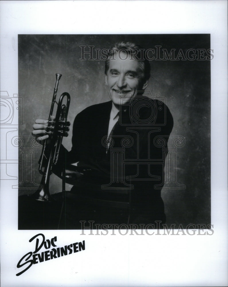 1992 Press Photo Carl Hilding Doc Severinsen Trumpeter - RRU61999 - Historic Images