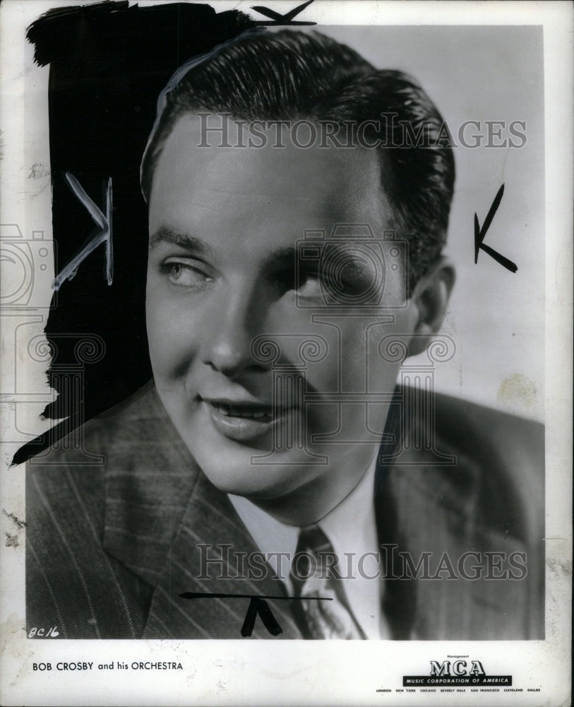 1942 Press Photo Bob Crosby Orchestra Conductor - Historic Images