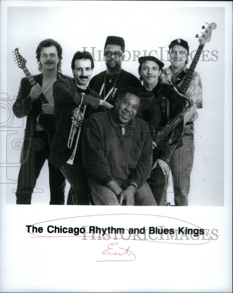 1995 King Blues Band Group Chicago Rhythm - Historic Images