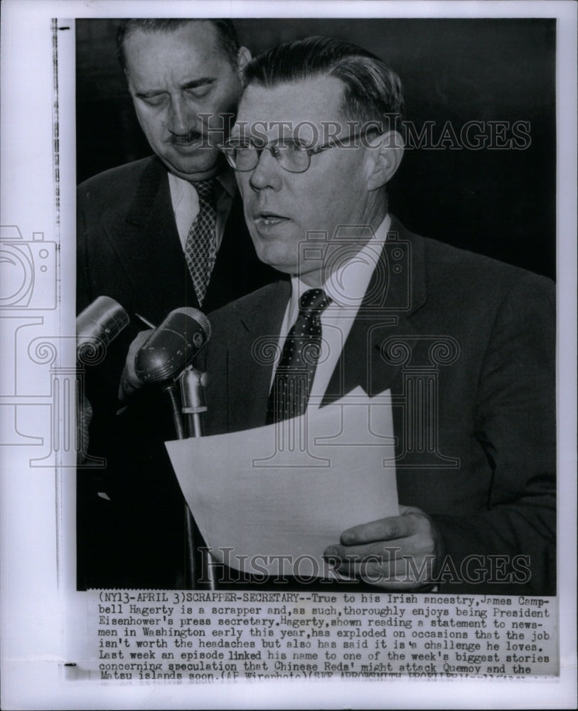 1955 James Campbell Hagerty President Irish - Historic Images