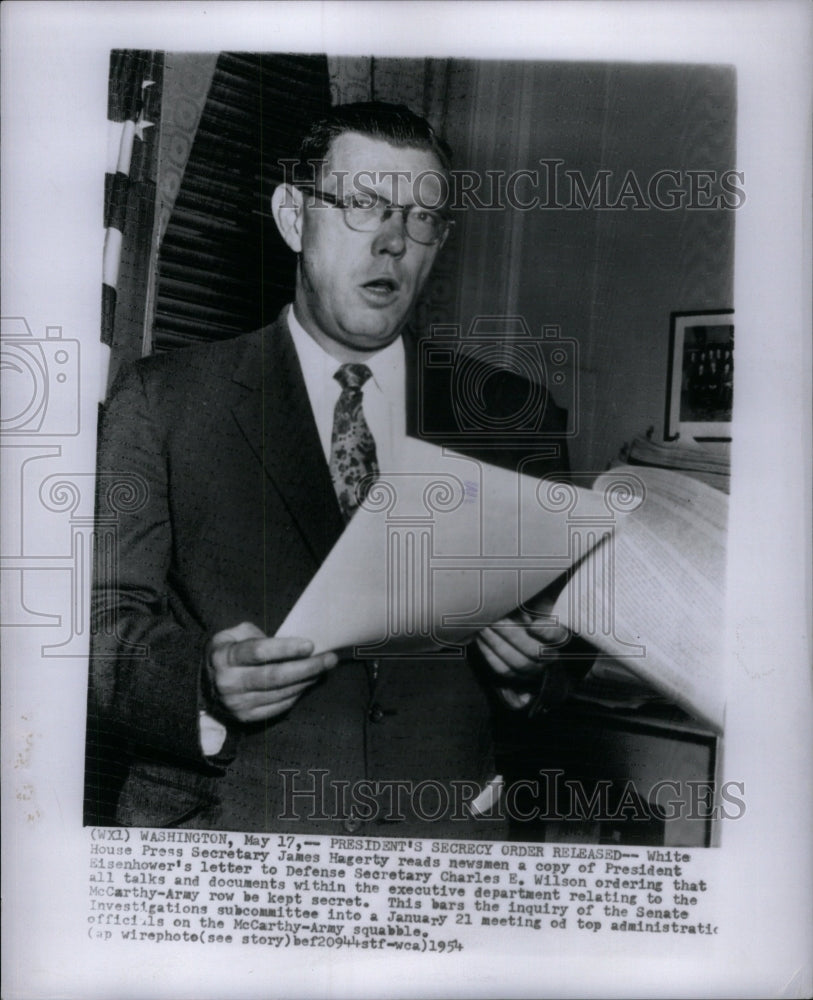 1954 Press Secretary James Hagerty-Historic Images