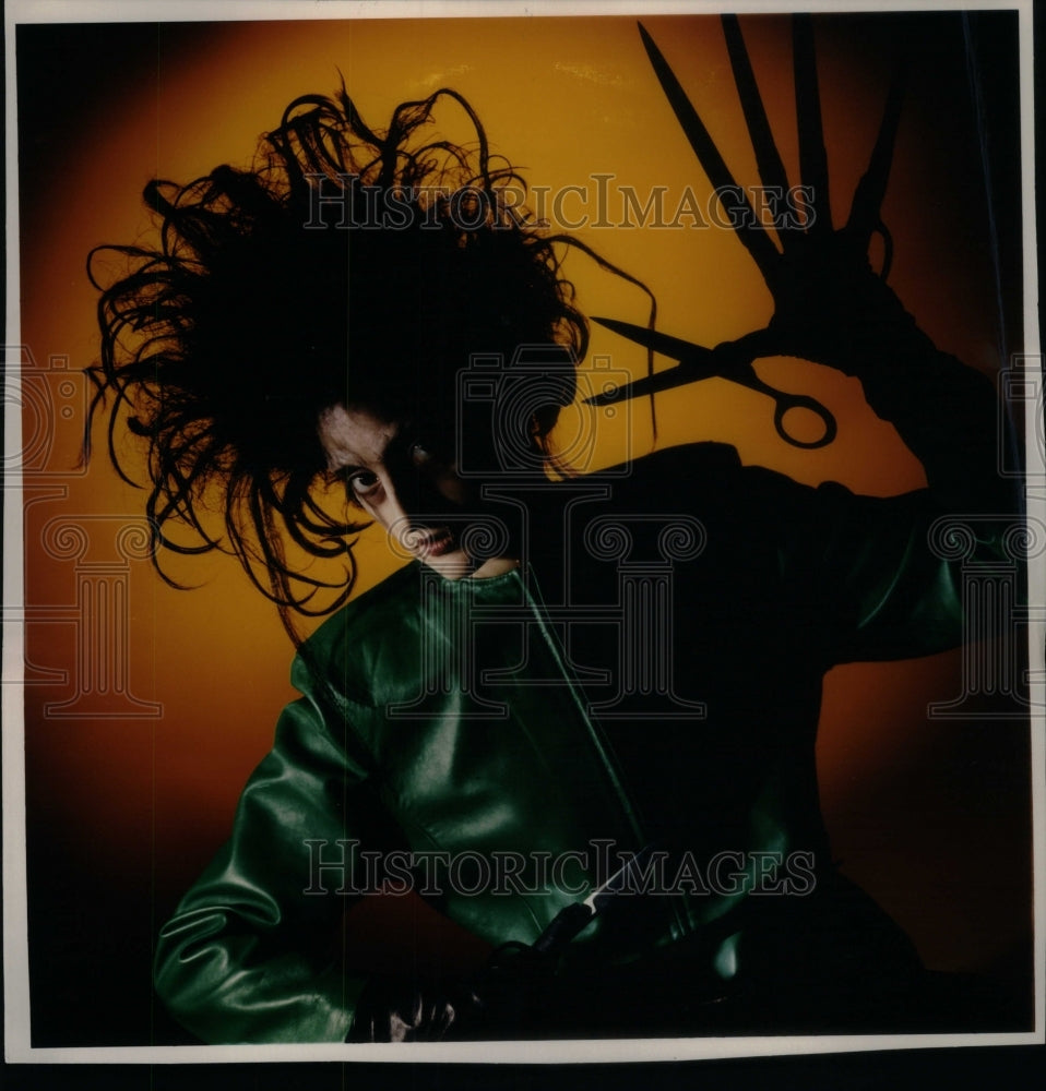 1991 Model Dressed as Edward Scissorhands - Historic Images