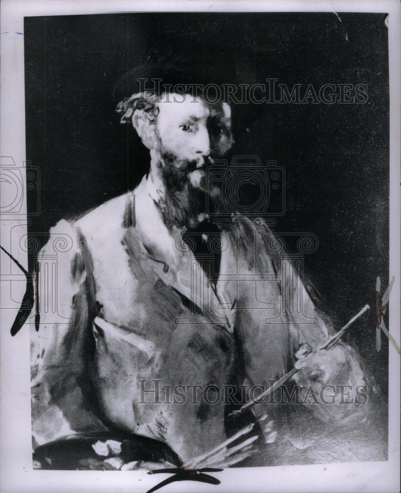 1958 Portrait of Manet with Palette - Historic Images